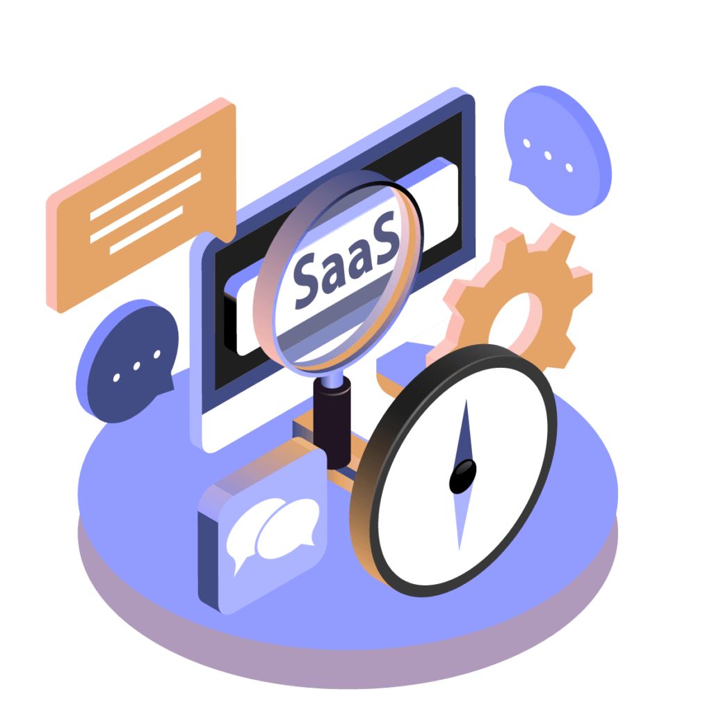 Custom Software Development SaaS Illustratition